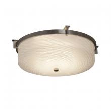 Justice Design Group FSN-8985-WEVE-NCKL - Era 16&#34; Round Flush-Mount