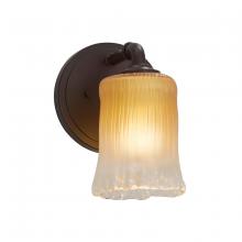 Justice Design Group GLA-8461-16-GLDC-DBRZ - Bronx 1-Light Wall Sconce