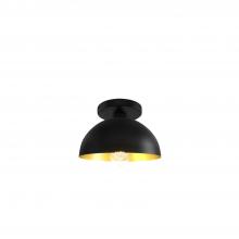 Justice Design Group NSH-9849-CBGD - Elias 9&#34; 1-Light Dome Semi-Flush