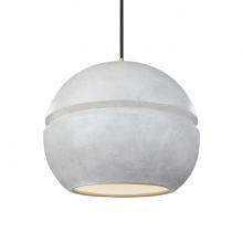  CER-6415-CONC-ABRS-BKCD-LED2-1400 - Large Sphere 1-Light LED Pendant