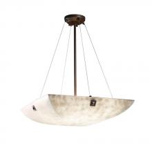 Justice Design Group CLD-9662-25-DBRZ-F6 - 24&#34; Pendant Bowl w/ Concentric Circles Finials