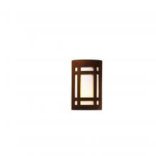 Justice Design Group CER-5495-RRST-LED2-2000 - Large ADA LED Craftsman Window - Open Top & Bottom