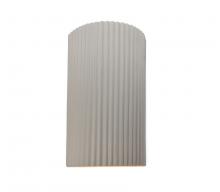 Justice Design Group CER-5745W-BIS - Large ADA LED Pleated Cylinder Wall Sconce (Outdoor)