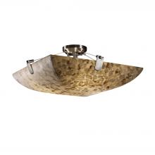 Justice Design Group ALR-9612-25-NCKL-LED5-5000 - 24&#34; LED Semi-Flush Bowl w/ U-Clips