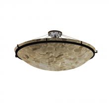 Justice Design Group ALR-9687-35-DBRZ - 48&#34; Round Semi-Flush Bowl w/ Ring