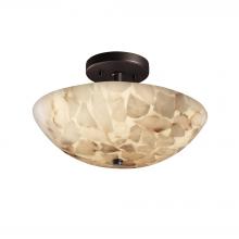 Justice Design Group ALR-9690-35-MBLK-LED2-2000 - 14&#34; LED Semi-Flush Bowl