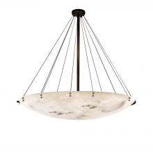 Justice Design Group FAL-9668-35-DBRZ-F1 - 72&#34; Round Pendant Bowl w/ Finials