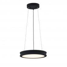 Justice Design Group FSN-4191-OPAL-MBTX - Bevel 12&#34; LED Pendant