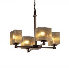 Justice Design Group FSN-8420-55-MROR-DBRZ-LED4-2800 - Tetra 5-Light LED Chandelier