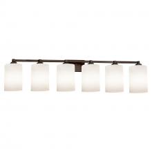 Justice Design Group FSN-8436-10-OPAL-DBRZ-LED6-4200 - Regency 6-Light LED Bath Bar