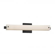 Justice Design Group FSN-8681-OPAL-MBLK - Edge 23&#34; ADA Linear LED Wall/Bath