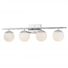 Justice Design Group FSN-8964-OPAL-CROM - Epoch 4-Light Bath Bar