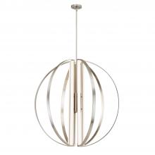 Justice Design Group NSH-4304-NCKL - Liv 36&#34; LED 7-Light Chandelier