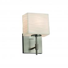 Justice Design Group PNA-8411-55-WAVE-NCKL - Union 1-Light Wall Sconce (Short)