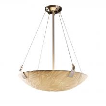 Justice Design Group PNA-9642-35-BMBO-NCKL - 24" Pendant Bowl w/ Tapered Clips
