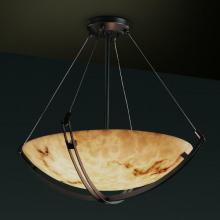 Justice Design Group FAL-9722-35-NCKL - 24&#34; Pendant Bowl w/ Crossbar