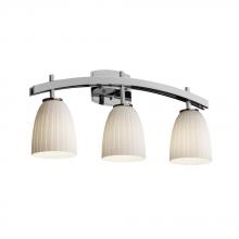 Justice Design Group FSN-8593-15-OPAL-NCKL - Archway 3-Light Bath Bar