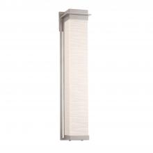 Justice Design Group PNA-7546W-WAVE-NCKL - Pacific 36&#34; LED Outdoor Wall Sconce