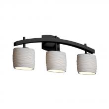 Justice Design Group POR-8593-30-WAVE-NCKL - Archway 3-Light Bath Bar