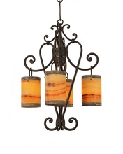 Santangelo Lighting & Design CH-CMPN-4L - Campana 4 Light Chandelier