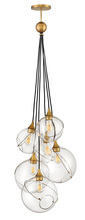 Hinkley Merchant 30306HBR - Medium Six Light Multi Tier Chandelier