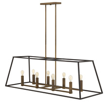 Hinkley Merchant 3338BZ - Medium Eight Light Open Frame Linear