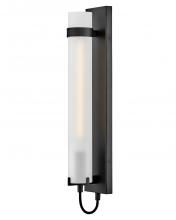 Hinkley Merchant 37852BK-WH - Large Tall Single Light Sconce