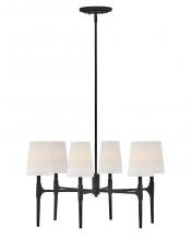 Hinkley Merchant 4466BK - Medium Single Tier Chandelier