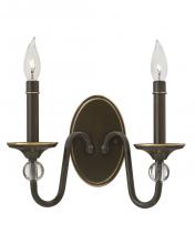 Hinkley Merchant 4952LZ - Small Two Light Sconce