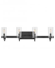 Hinkley Merchant 58064BK - Large Four Light Vanity