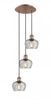 Innovations Lighting 113B-3P-AC-G92 - Fenton - 3 Light - 13 inch - Antique Copper - Cord Hung - Multi Pendant