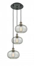 Innovations Lighting 113B-3P-BAB-G249 - Gorham - 3 Light - 16 inch - Black Antique Brass - Cord Hung - Multi Pendant