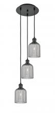 Innovations Lighting 113B-3P-BK-G559-5SM - Bridal Veil - 3 Light - 12 inch - Matte Black - Cord Hung - Multi Pendant