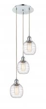 Innovations Lighting 113B-3P-PC-G1013 - Belfast - 3 Light - 13 inch - Polished Chrome - Cord Hung - Multi Pendant