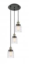 Innovations Lighting 113F-3P-BAB-G513 - Bell - 3 Light - 12 inch - Black Antique Brass - Cord hung - Multi Pendant