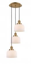 Innovations Lighting 113F-3P-BB-G71 - Cone - 3 Light - 14 inch - Brushed Brass - Cord hung - Multi Pendant