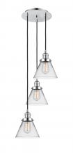 Innovations Lighting 113F-3P-PC-G42 - Cone - 3 Light - 14 inch - Polished Chrome - Cord hung - Multi Pendant