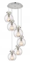 Innovations Lighting 116-410-1PS-PN-G410-8SDY - Newton Sphere - 6 Light - 19 inch - Polished Nickel - Cord hung - Multi Pendant