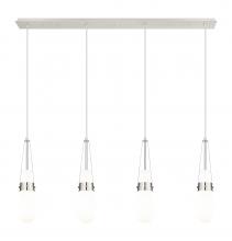 Innovations Lighting 124-452-1P-PN-G452-4GWH - Milan - 4 Light - 48 inch - Polished Nickel - Linear Pendant