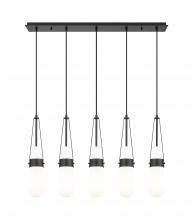 Innovations Lighting 125-452-1P-BK-G452-4GWH - Milan - 5 Light - 36 inch - Matte Black - Linear Pendant