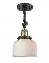 Innovations Lighting 201F-BAB-G71 - Bell - 1 Light - 8 inch - Black Antique Brass - Semi-Flush Mount