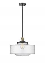 Innovations Lighting 201S-BAB-G694-16 - Bridgeton - 1 Light - 16 inch - Black Antique Brass - Stem Hung - Mini Pendant