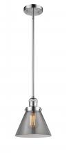 Innovations Lighting 201S-PC-G43 - Cone - 1 Light - 8 inch - Polished Chrome - Stem Hung - Mini Pendant