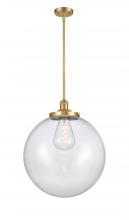 Innovations Lighting 201S-SG-G202-18 - Beacon - 1 Light - 18 inch - Satin Gold - Stem Hung - Pendant