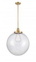 Innovations Lighting 201S-SG-G204-18 - Beacon - 1 Light - 18 inch - Satin Gold - Stem Hung - Pendant