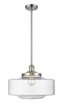 Innovations Lighting 201S-SN-G692-16 - Bridgeton - 1 Light - 12 inch - Brushed Satin Nickel - Stem Hung - Mini Pendant