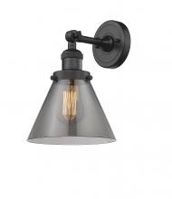 Innovations Lighting 203-BK-G43 - Cone - 1 Light - 8 inch - Matte Black - Sconce