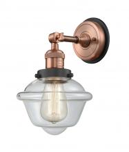 Innovations Lighting 203BP-ACBK-G532 - Oxford - 1 Light - 8 inch - Antique Copper - Sconce