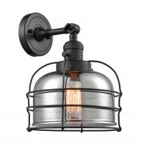 Innovations Lighting 203SW-BK-G73-CE - Bell Cage - 1 Light - 9 inch - Matte Black - Sconce