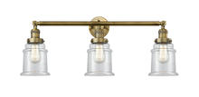 Innovations Lighting 205-BB-G182 - Canton - 3 Light - 30 inch - Brushed Brass - Bath Vanity Light